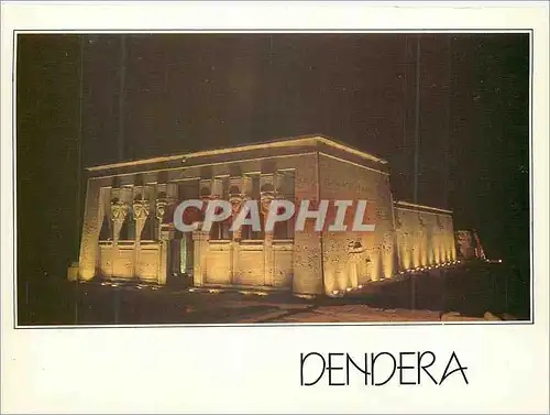 Cartes postales moderne Dendera Temple of Hathor by Night