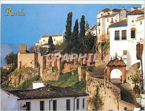 Cartes postales moderne Ronda Puerta de Felipe V y Murallas de la Xijara