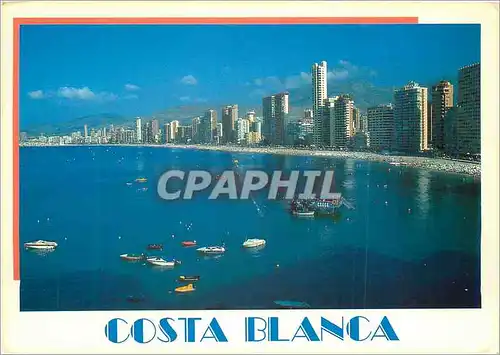 Moderne Karte Costa Blanca Benidorm (Playa de Levante)