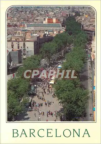 Cartes postales moderne Barcelona Les Rambles