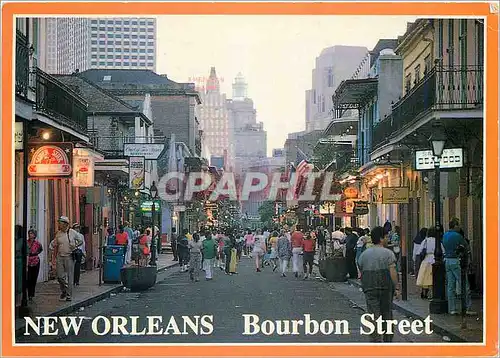 Moderne Karte New Orleans Bourbon Street