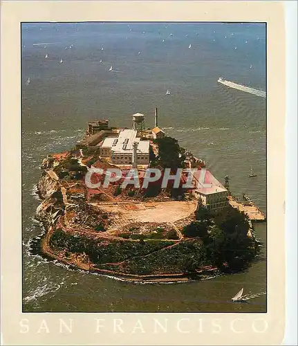 Cartes postales moderne Alcatraz was once a Federal Penetentiary Known as the Rock where the Likes of Capone and Machine