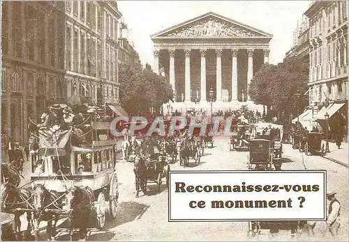 Cartes postales moderne La Madeleine au Temps de Fiacres Mais Paris et sa Banlieue ont Tellement Change depuis la Belle