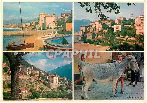 Cartes postales moderne La Corse Pittoresque La Plage et le Port de Propriano Vue Generale de Sartene et d'Olmeto Ane en