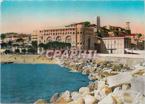 Cartes postales moderne Cannes La Cote d'Azur Le Suquet et l'Hotel de la Mediterranee