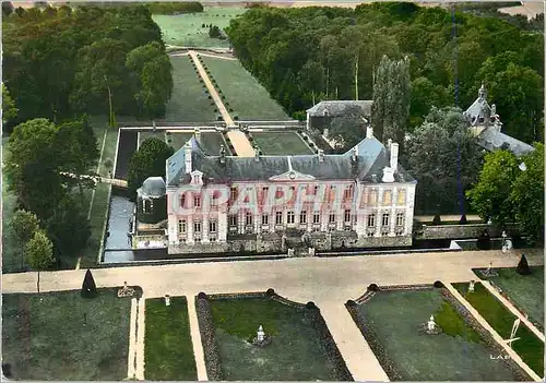 Moderne Karte En Avion au dessus de Bombon (S et M) Le Chateau