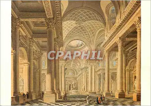 Cartes postales moderne Paris Musee Carnavalet Pierre Antoine de Machy (1722 1807) vue Interieure de l'Eglise Sainte Mad