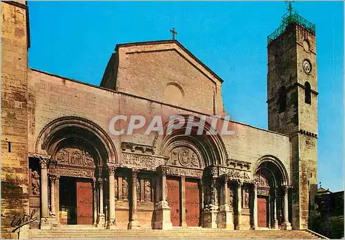 Cartes postales moderne Saint Gilles du Gard (Gard) en Provence l'Eglise Abbatiale (XII et XIIIe siecles) les Trois Port