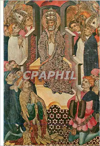 Cartes postales moderne Santa Maria d'Egara Terrassa Lluis Borrassa (1380 1424) Retable de Saint Pierre Detail