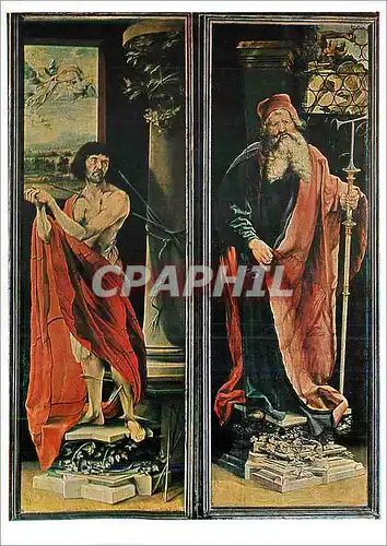 Cartes postales moderne Colmar ( Ht Rhin) Musee d'Unterlinden Maithias Neithar Grunewald Retable d'Issenheim (1510 1515)