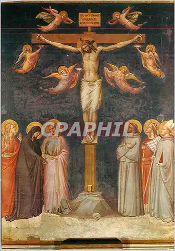Cartes postales moderne Firenze Basilica di S Croce (Sacrestia) Toddeo Gaddi Crucifixion Christ