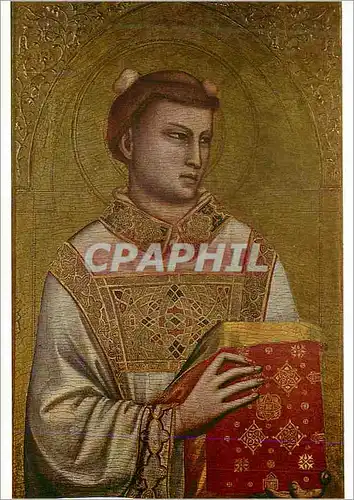 Cartes postales moderne Ehem Sammlung Horne Florenz Gioto di Bondone 1266 1337 Der hl Stephanus