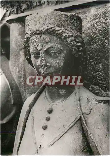 Cartes postales moderne Reims (Marne) La Cathedrale Notre Dame (XIIIe S) Facade Occidentale Portrait Central Eperon Gauc