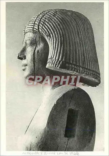 Moderne Karte Musee du Caire Sculpture Egyptienne Partie Superieure d'une Statue de Femme