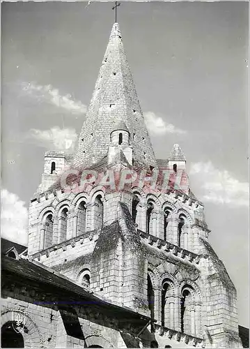 Moderne Karte Eglise de Cunault (Maine et Loire) Tour Sud (XIe S)