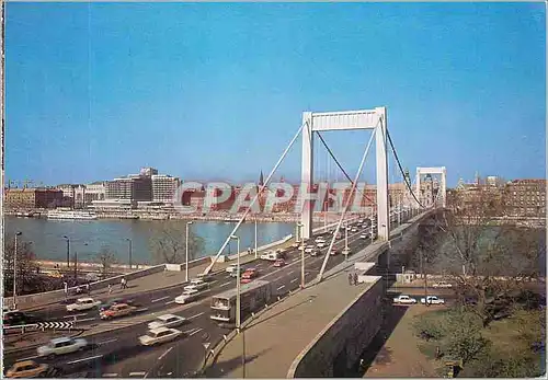 Moderne Karte Budapest Arzebet Hid Elisabeth Bridge