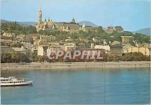 Moderne Karte Budapest Latkep Ansicht View Bateau