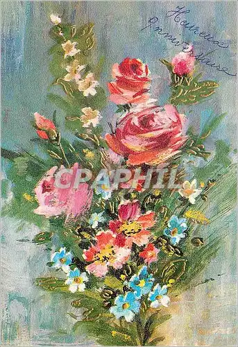 Moderne Karte Heureux Anniversaire