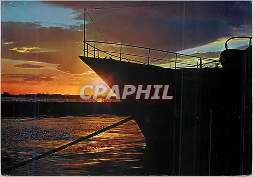 Cartes postales moderne Riviera Adriatica Tramonto Coucher du Soleil Bateau