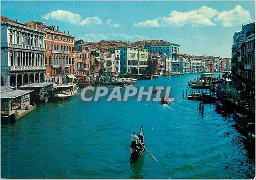 Cartes postales moderne Venezia Canal Grande Bateaux