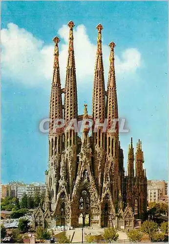 Moderne Karte Barcelona Temple Exp de la Sainte Famille