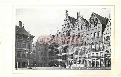 Cartes postales Anvers Coin de la Grand'Place Anvers le Steen Bateaux