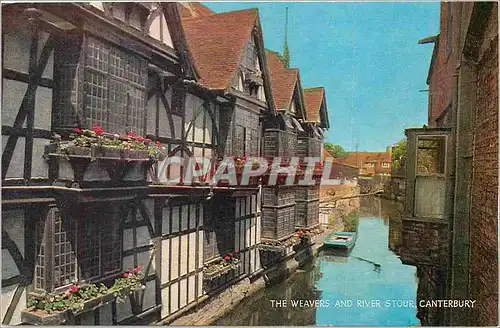 Moderne Karte The Weavers and River Stour Canterbury