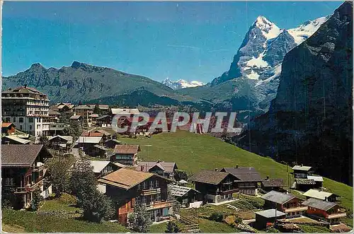 Cartes postales moderne Murren 1650m Eiger