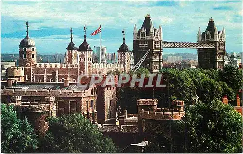 Cartes postales moderne The Tower and Tower Bridge London