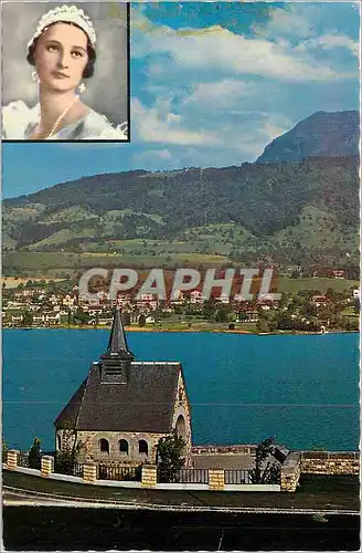 Cartes postales moderne Kussnacht au Pied du Righi Lac des Quatre Cantons et Righi Chapelle Commemorative de sa Majeste