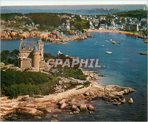 Cartes postales moderne Le Chateau de Costaeres la Cote de Granit Rose Couleurs de Bretagne