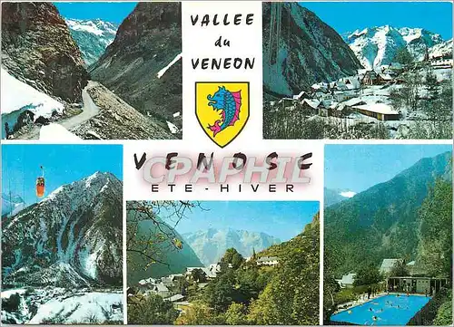 Cartes postales moderne Venosc Isere Altitude 1000 m Vallee du Veneon Ete Hiver Route de la Berarde vues Generales Telec