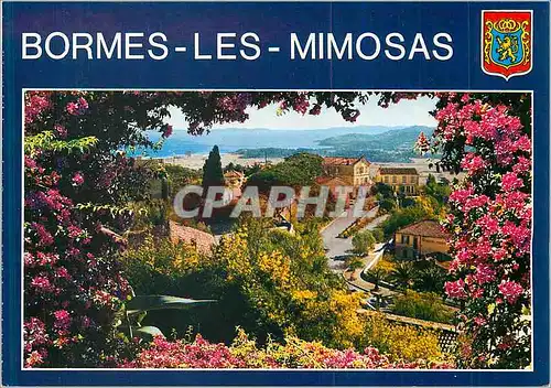 Moderne Karte Bormes les Mimosas (Var) French Riviera