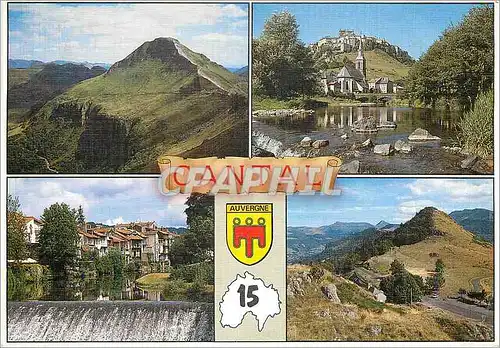 Cartes postales moderne Le Cantal Auvergne Divers Aspects du Departement le Puy Mary Alt 1787 Metres Saint Flour et les