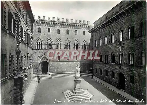 Cartes postales moderne Siena la Place Salimbeni la Siege du Monte des Paschi