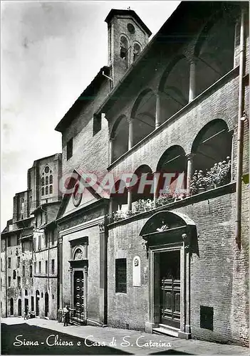 Cartes postales moderne Siena Eglise et Maison de Sainte Catherine