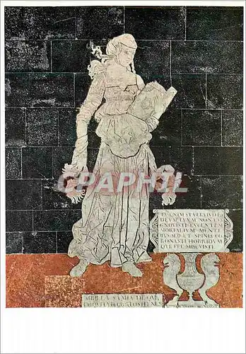 Cartes postales moderne Matteo Di Giovanni la Sibylle Samienne (Detail du Pavement)