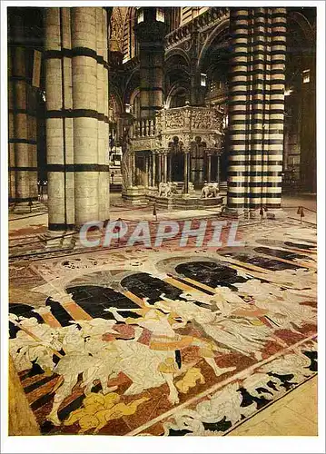 Cartes postales moderne Sienne le Dome Interieur Matteo Di Giovanni le Massacre des Innocents