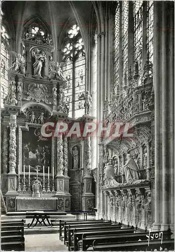 Moderne Karte Rouen Interieur de la Cathedrale (XIIIe s) Chapelle de la Vierge et Tombeau des Cardinaux d'Ambo