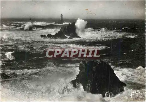 Cartes postales moderne La Pointe du Raz (Finistere) Tempete dans le Raz de Sein la Bretagne