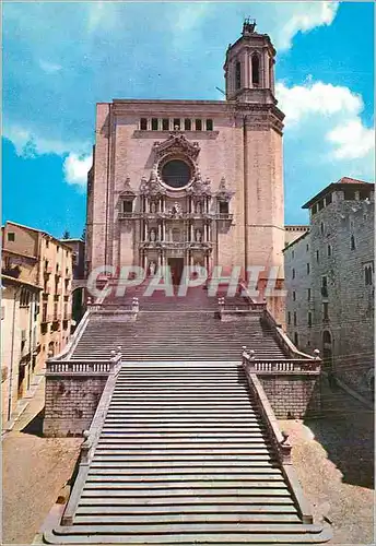 Cartes postales moderne Gerona la Cathedrale