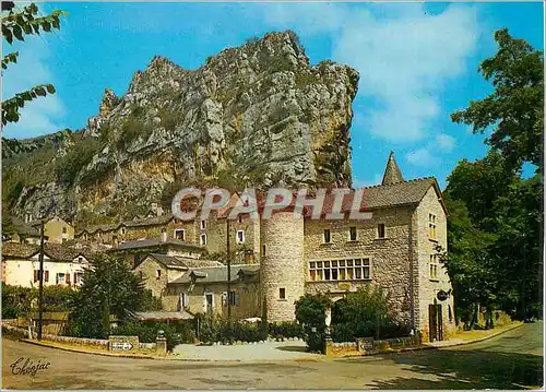 Cartes postales moderne La Malene Chateau des Montesquiou les Gorges du Tarn au Pied de la Paroi a Pic