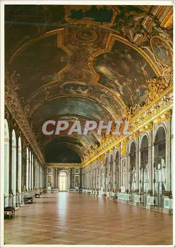 Cartes postales moderne Palais de Versailles Galerie des Glaces Cree en 1680 par Mansard et le Brun