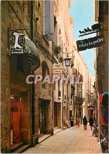Cartes postales Montpellier (Herault) Rue de l'Ancien Courrier dans le Vieux Montpellier Couleurs et Lumiere de
