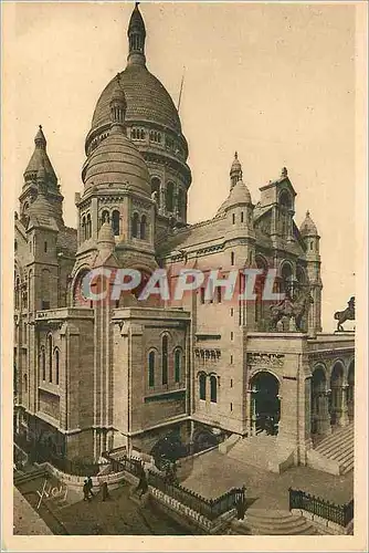 Cartes postales Paris en Flanant Montmartre la Basilique du Sacre Coeur