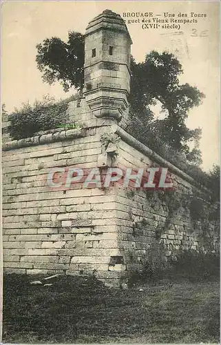 Ansichtskarte AK Brouage une des Tours de Guet des Vieux Remparts (XVII e siecle)