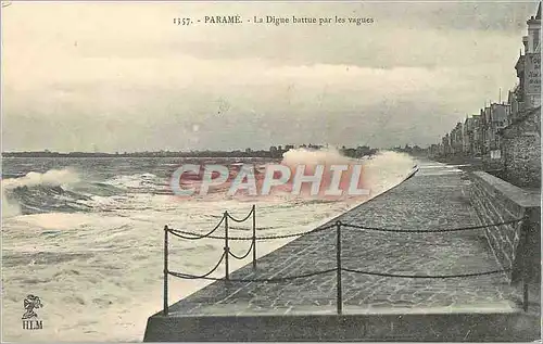 Cartes postales Parame la Digue Battue par les Vagues