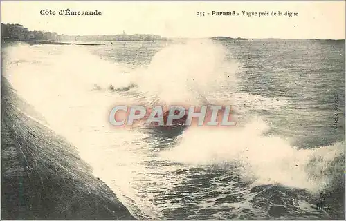 Cartes postales Parame Vague pres de la Digue Cote d'Emeraude