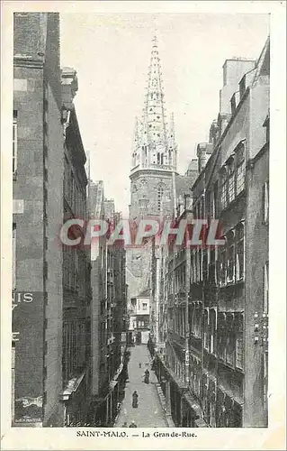Cartes postales Saint Malo la Gran de Rue