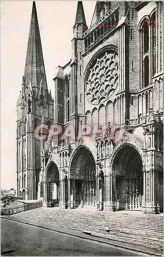 Cartes postales moderne Chartres la Cathedrale Portail Sud
